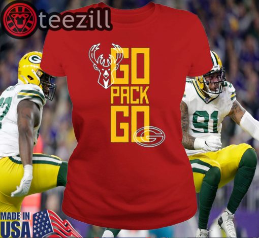 Go Pack Go Packers Bucks Shirts Limited Edition