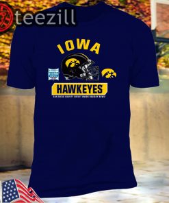 Iowa Hawkeyes Black 2019 Holiday Bowl Bound Spike TShirts