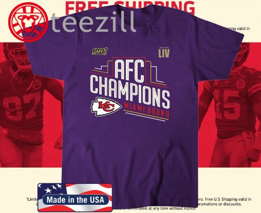 Kansas City Chiefs 2019 AFC Champions T-Shirt Unisex Long