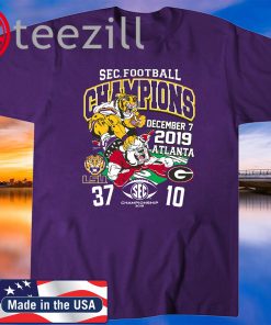 LSU Tigers 2019 SEC Football Champions 2020 Tshirt