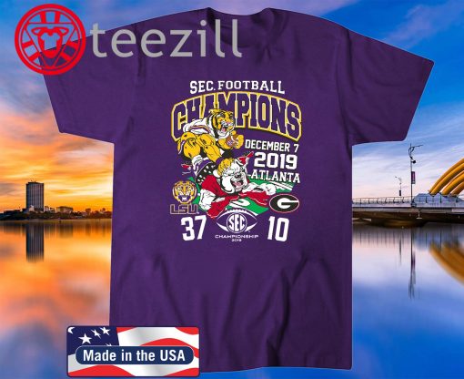LSU Tigers 2019 SEC Football Champions 2020 Tshirt