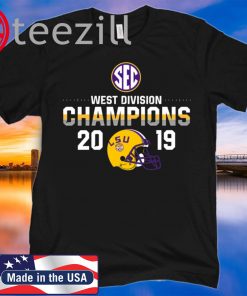 LSU Tigers 2019 SEC West Football Division Champions Shirt TShirt