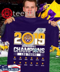 LSU Tigers 2019 Sec Football Champions Shirt