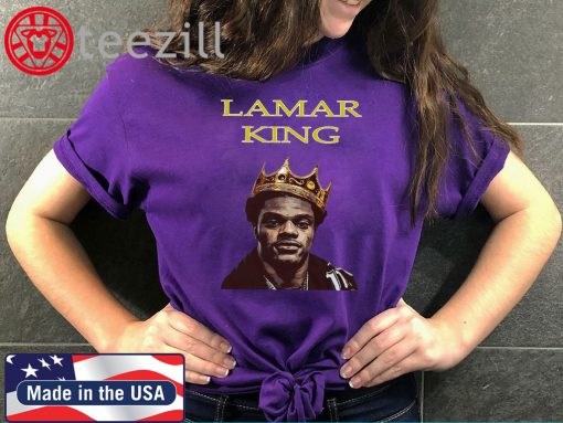 Lamar Jackson King Shirt - Lamar Jackson - Baltimore Ravens Official