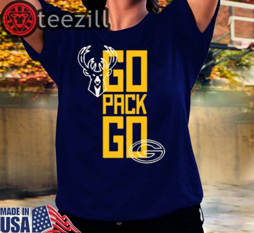 Limited Edition #GoPackGo x Milwaukee Bucks TShirt