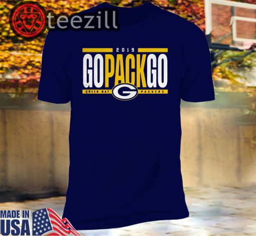 Logo Go Pack Go Green Bay Packers 2019 Tshirt