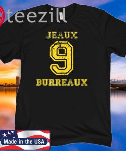 Louisiana Jeaux Joe Burreaux 9 Fan Gear and Apparel Football Shirt