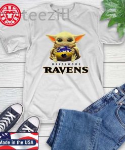 NFL Football Baltimore Ravens Baby Yoda Shirt
