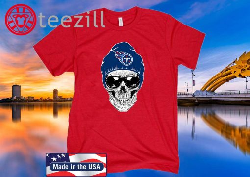 NFL Tennessee Titans 079 Skull Rock With Beanie Shirt