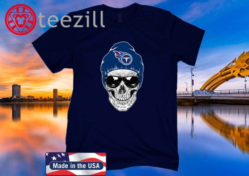 NFL Tennessee Titans 079 Skull Rock With Beanie TShirt