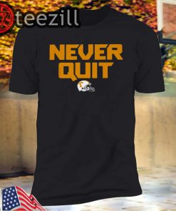 Never Quit shirt - Tennessee Football - Officially Licensed