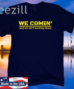 Official Lsu Ed Oregon We're Coming And We Ain't Backing Down T-Shirt