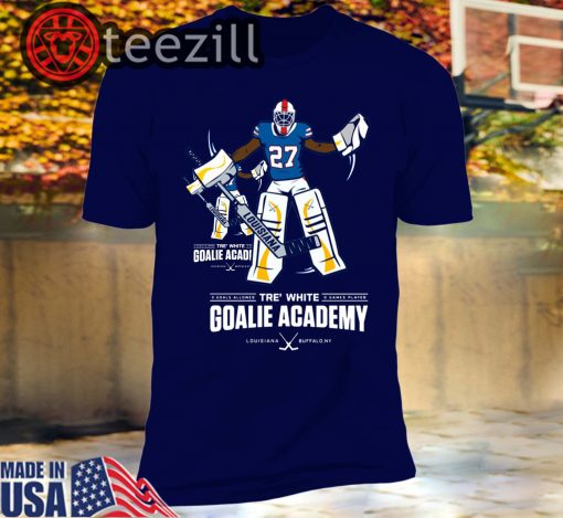 Official Tre White Goalie Academy T-shirt