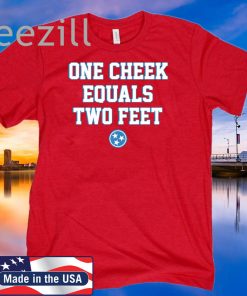 One Cheek Equals Two Feet Football Shirt