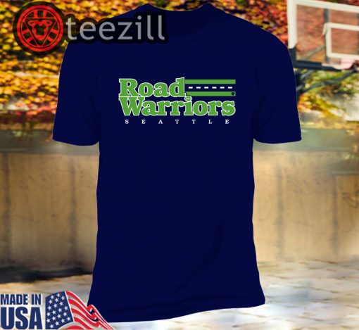 Seattle Road Warriors T Shirts Football Blue T-Shirt