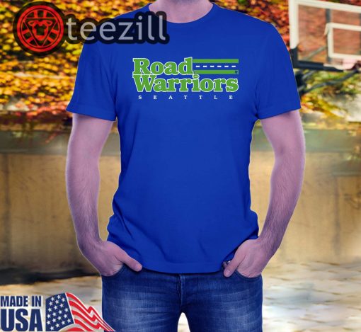 Seattle Road Warriors T Shirts Football Blue T Shirt