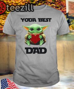 Star Wars Baby Yoda hugging heart Yoda best dad shirts