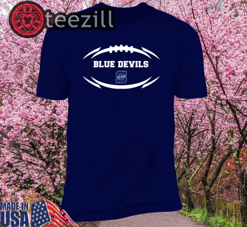 Stout Blue Devils Modern Football 2 Mascot Logo Shirts