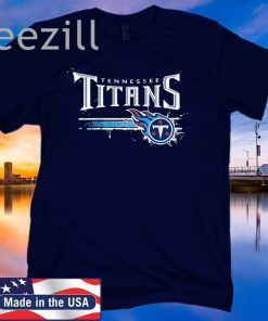 Tennessee Titans Horizontal Stencil Tie-Dye TShirt