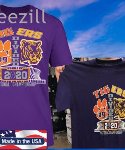 Tigers Divided 2020 T-Shirt - LSU and Clemson Tshirt