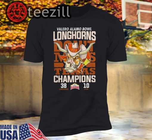 Valero Alamo Bowl don't makes Texas Champions Longhorns vs Utah Tshirt