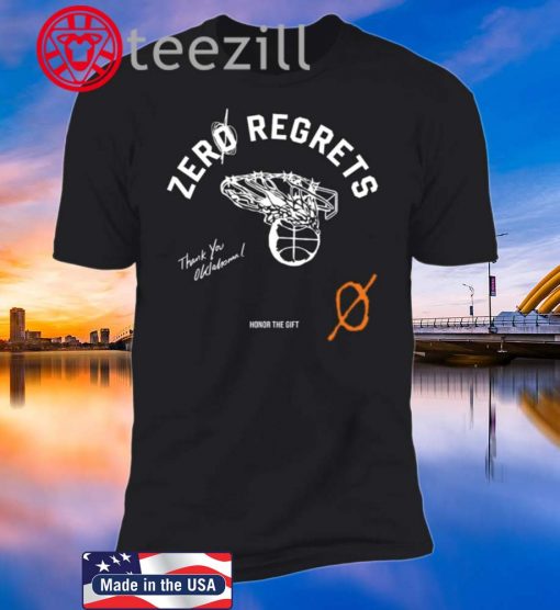 Zero Regrets Shirt - Russell Westbrook Tshirt - OKC T-shirt