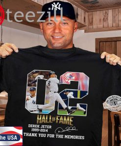02 Hall Of Fame Derek Jeter 1995-2014 Thank You For The Memories TShirt
