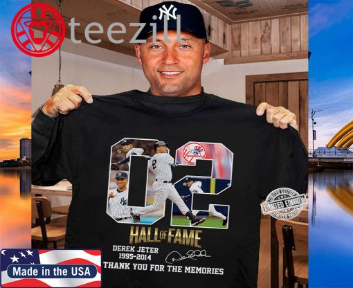 02 Hall Of Fame Derek Jeter 1995-2014 Thank You For The Memories TShirt