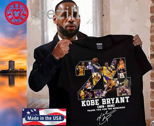 Kobe Bryant Thank You For The Memories TShirt Limited Edition