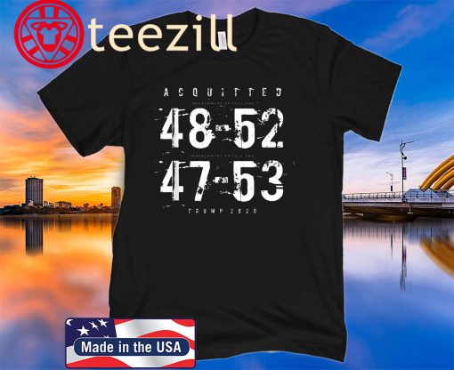 Acquitted Donald Trump 2020 T shirt