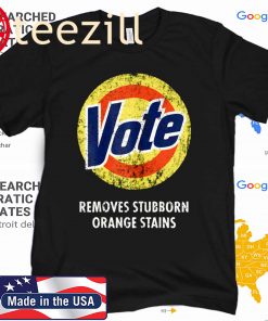 Anti-Trump Halloween Costume Vote Detergent Funny Vintage Tee Shirt