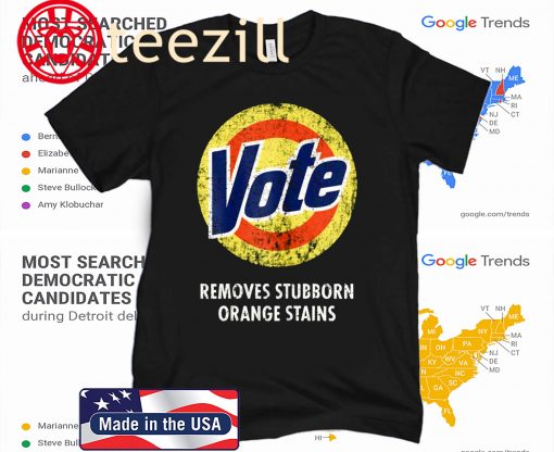 Anti-Trump Halloween Costume Vote Detergent Funny Vintage Tee Shirt