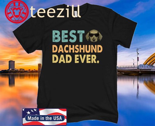 BEST DACHSHUND DAD EVER Funny Father's Day 2020 T Shirt