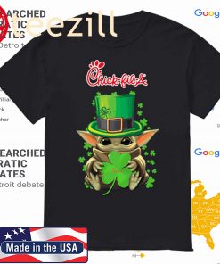 Baby Yoda Chick-Fil-A Shamrock St.Patrick's Day 2020 TShirt