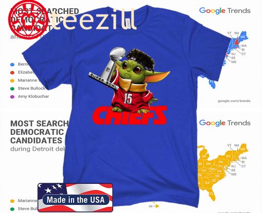 Baby Yoda Patrick Mahomes Super Bowl Kansas City Chiefs Gift T-shirts