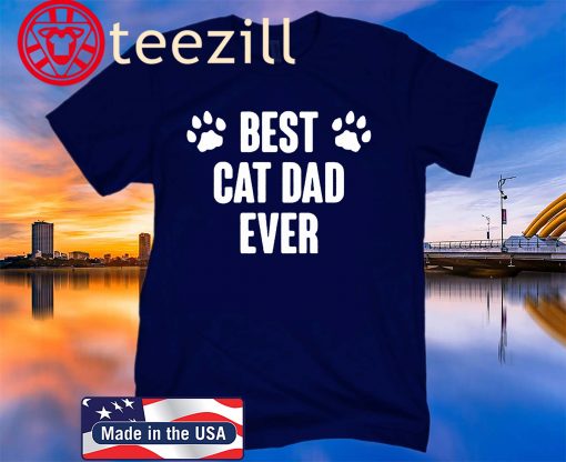 Best Cat Dad Ever 2020 Father Day Gift Shirt