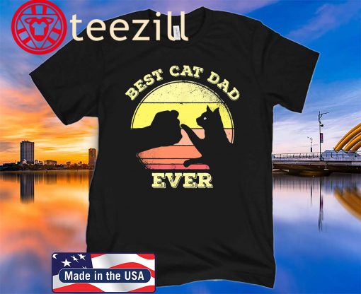 Best Cat Dad Ever 2020 Funny Cat Lover Gift Shirt
