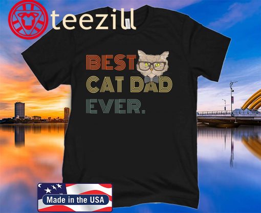 Best Cat Dad Ever Gift Cat Daddy 2020 T Shirt