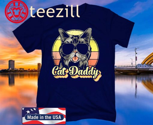 Cat Daddy Funny Best Cat Dad Ever 2020 Tee Shirt