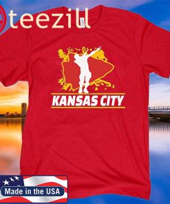 Dab Kansas City Football Fan Red KC Fun Kc Dabbing Wear T-Shirt