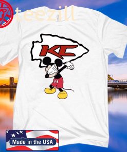 Dabbing Mickey Funny Love Kansas City Chiefs America Football T-Shirts