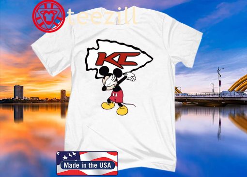 Dabbing Mickey Funny Love Kansas City Chiefs America Football T-Shirts