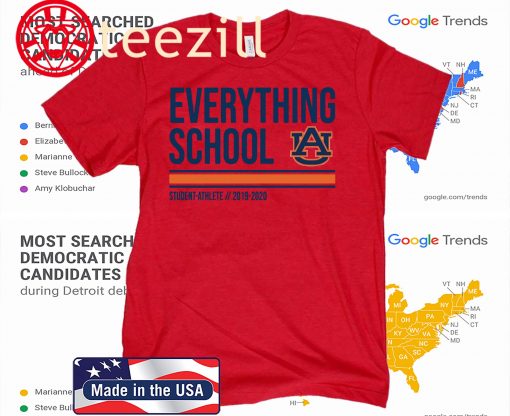 Everything School Shirt Auburn Tigers – Student-Athlete 2019 – 2020 Tee Shirts