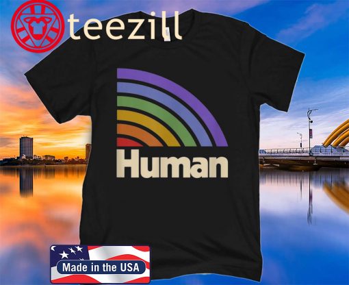 HUMAN Flag LGBT Gay Pride Month Transgender 2020 Tshirt