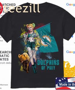 Harley Quinn Miami Dolphins Of Prey Logo Shirt