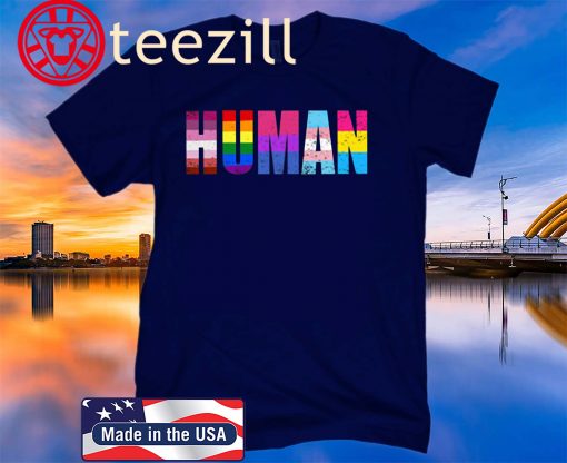 Human Flag LGBT Gay Pride Month Transgender Shirt – support gay – Lgbt 2020
