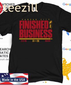 KC Finished Business Shirt, Kansas City Football Tee