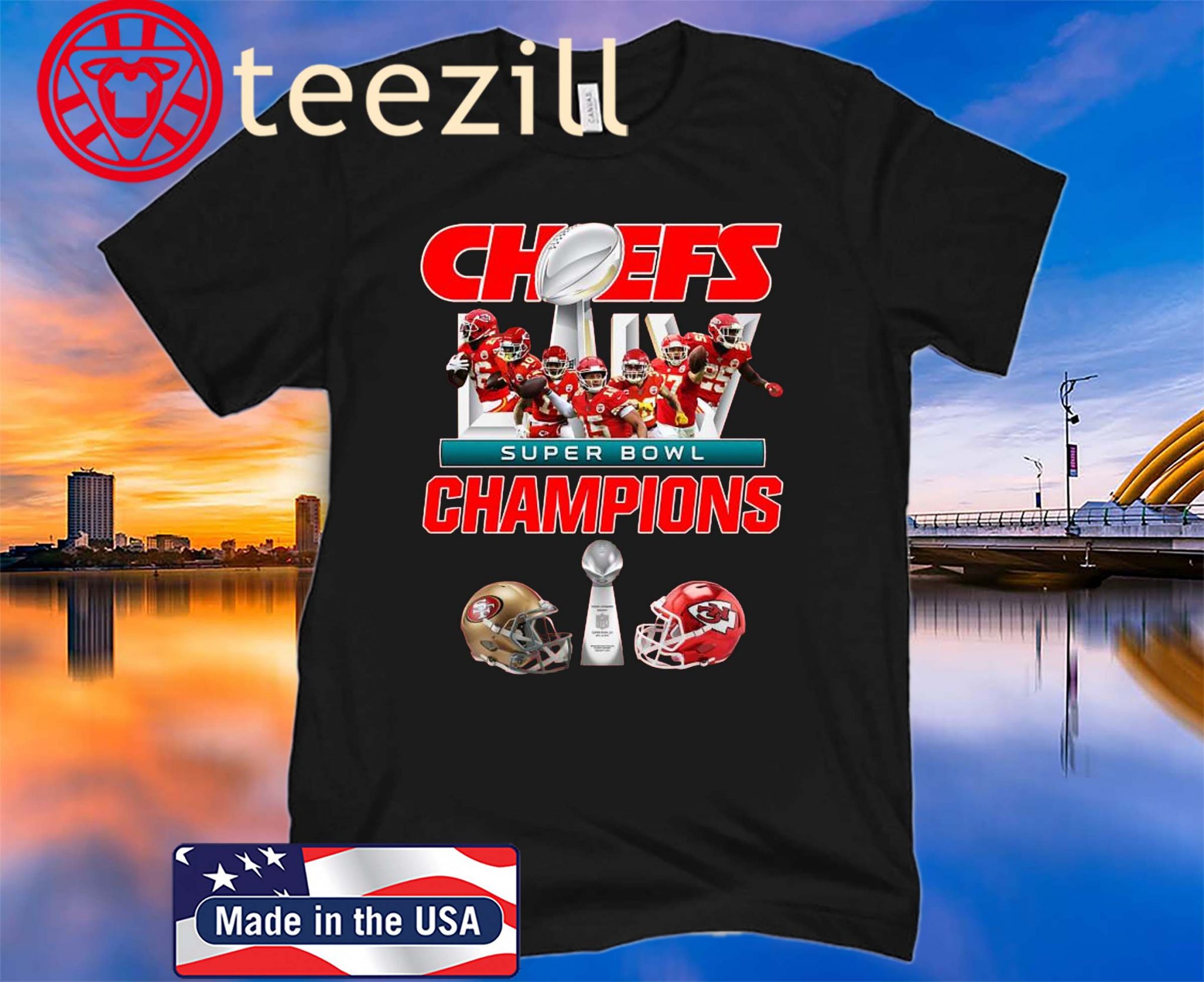 Kansas City Chiefs Super Bowl LIV Champions San Francisco Tshirt - teezill