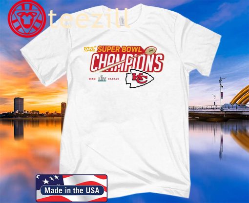 Kansas City Chiefs Super Bowl LIV Champions Trophy Hot 2020 Shirts