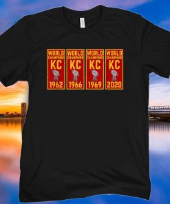Kansas City Football KC Faithful 2020 Title Banner Champions T-Shirt